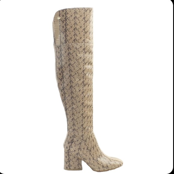 NWOB Louise et. Cie Vayna Over-the-knee Snake Boots - Picture 2 of 10